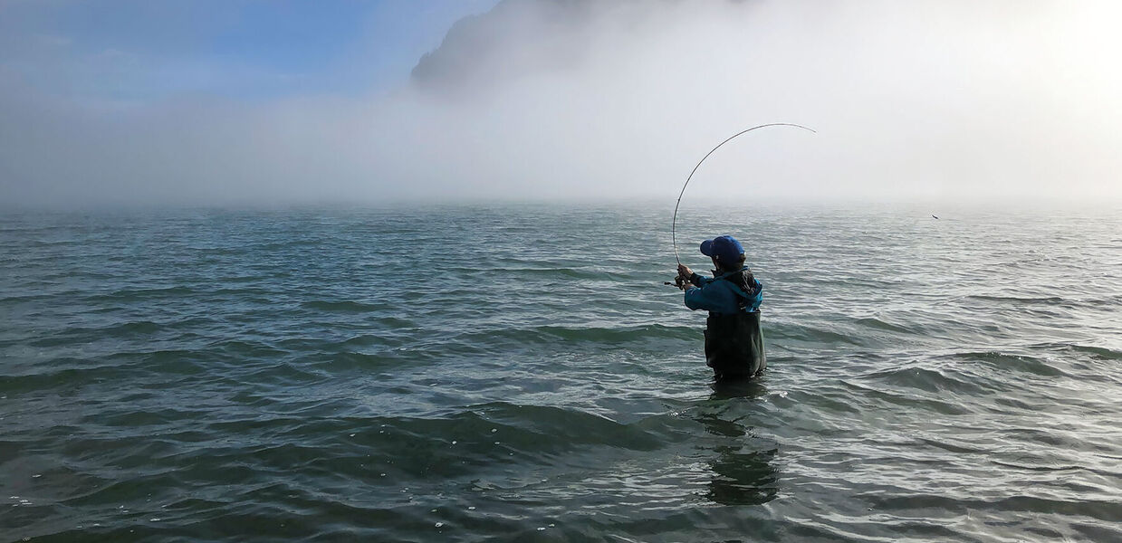 [Lungerersee:]</br>Spinnfischen auf Regenbogenforellen