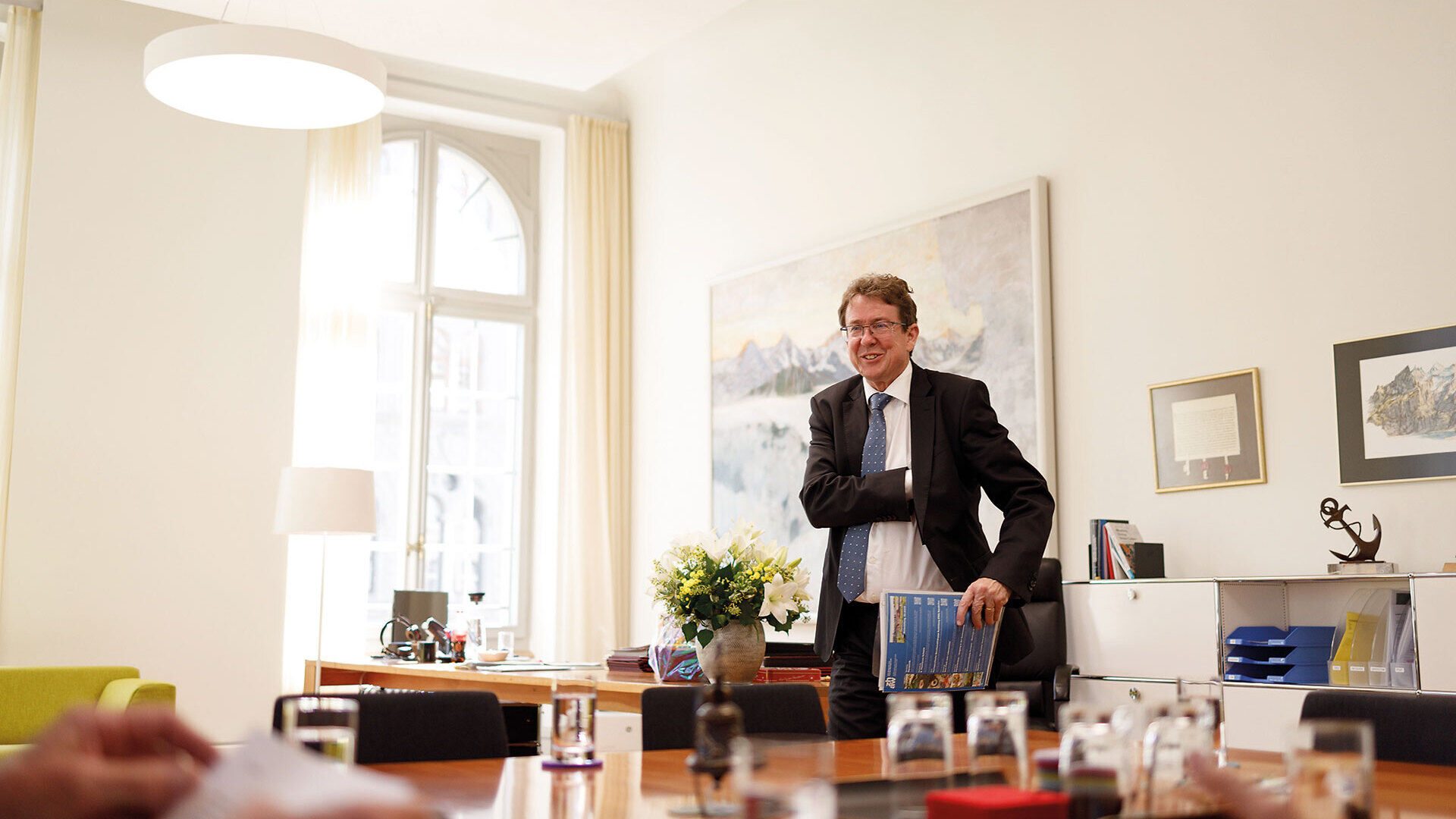 Zu Besuch bei Bundesrat Rösti