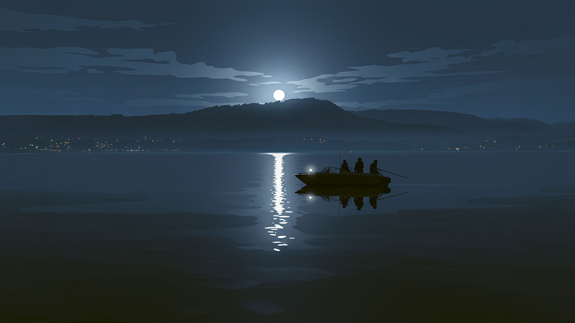 Vom Boot aus auf Trüschen