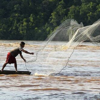 Laos baut den Xayaburi-Damm