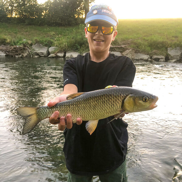 Alet-Spinnfischen am Fluss