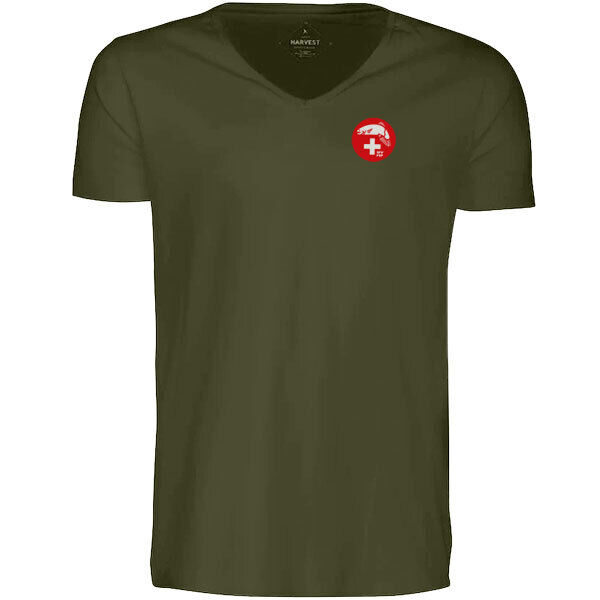 V-Neck-Shirt SFV | FSP - olivgrün